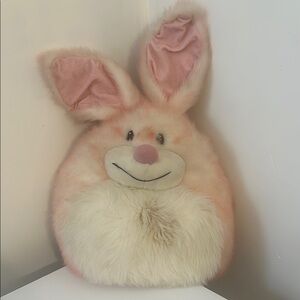 Plush Bunny Toy with Pink Ears